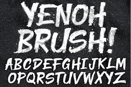 Yenoh Brush font